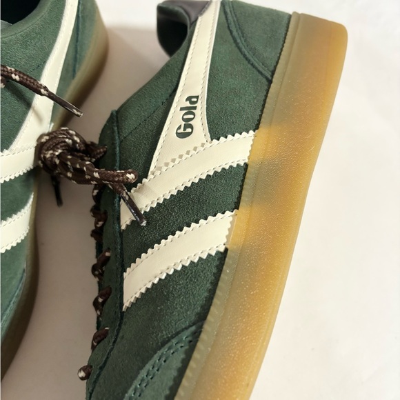 Gola women’s Forest Green and White Sneakers size 7.5 - Picture 2 of 6